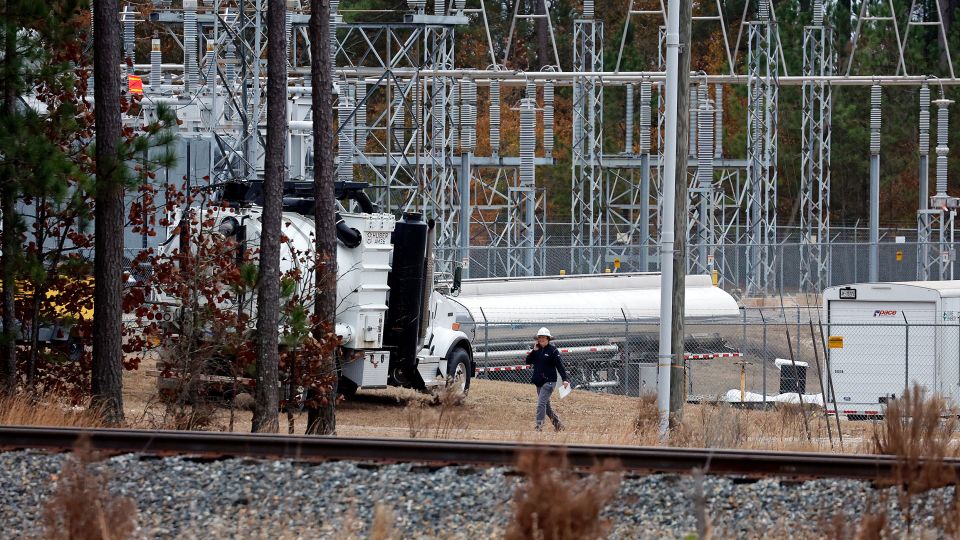 Tens of thousands of people are still without power after attack on a North Carolina power station